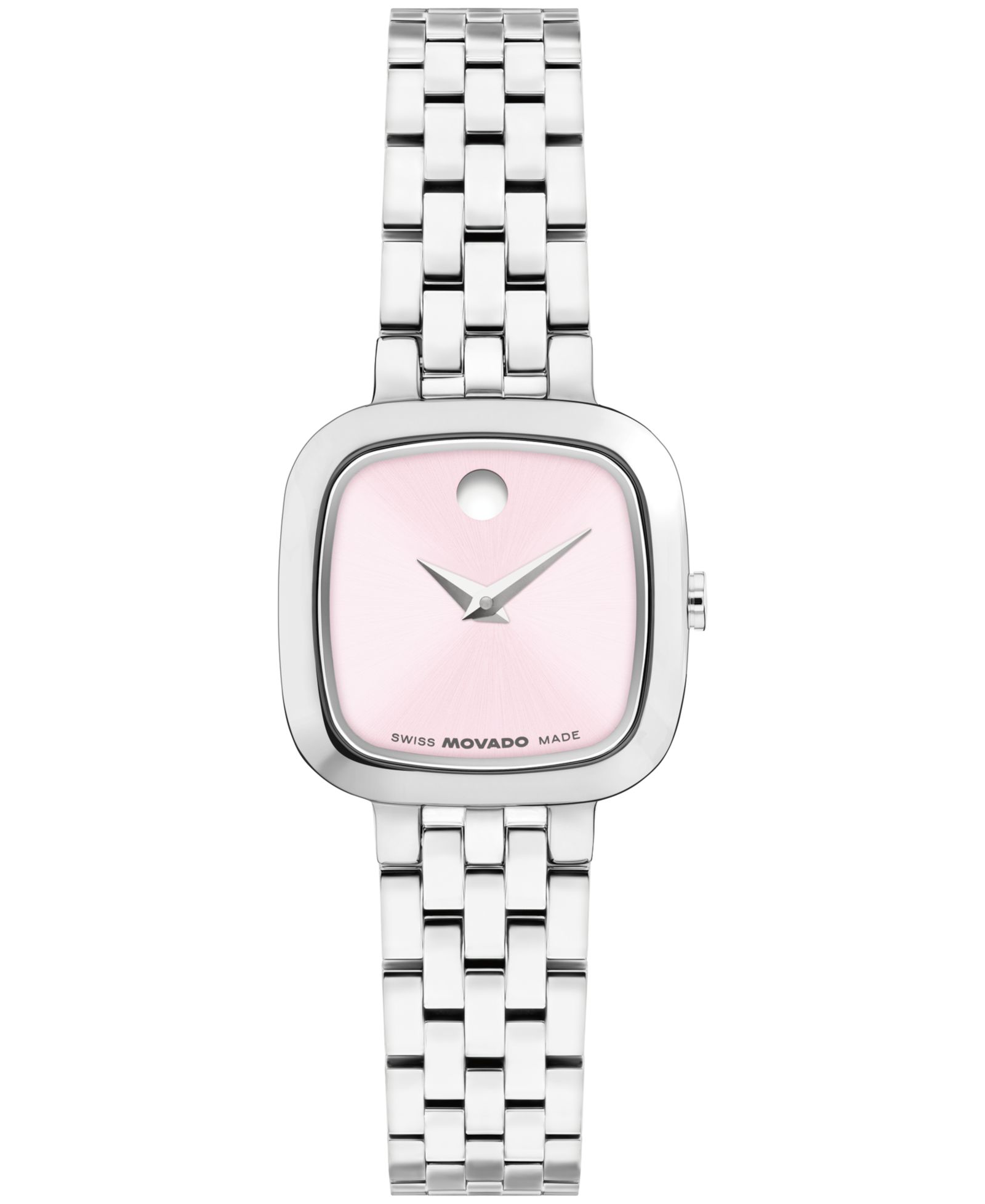 Женские швейцарские кварцевые часы Movado Museum Classic Cushion из нержавеющей стали, 22mm