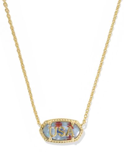 Подвеска ожерелье Kendra Scott Elisa 14k Gold-Plated USA Short