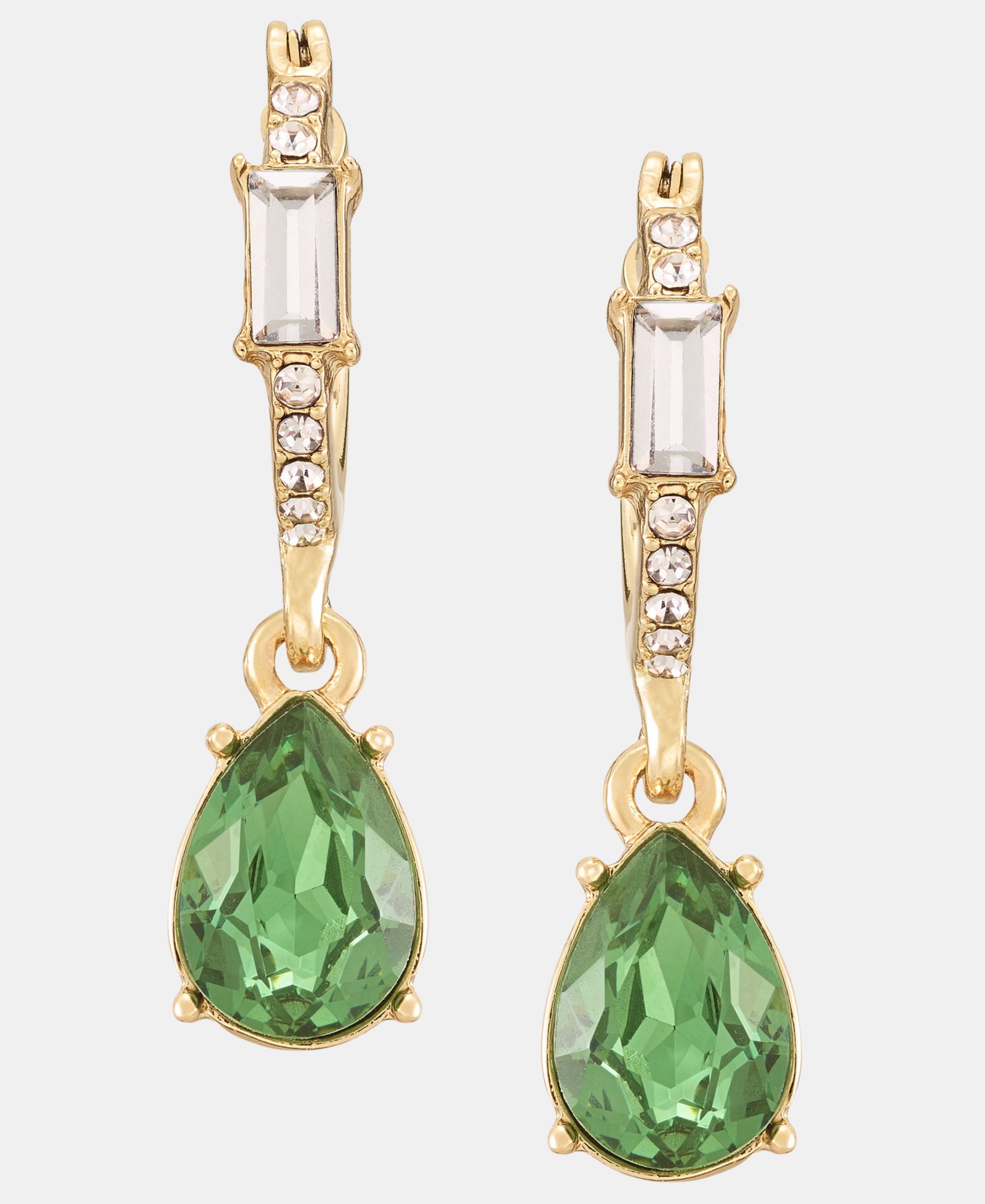 Серьги-кольца Givenchy с кристаллами в форме груши
