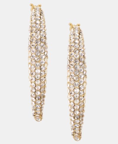 Givenchy серьги-кольца Small Pavé, 1"