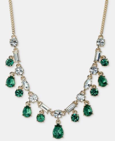 Givenchy Crystal Shaky Statement Necklace, 16" + 3" extender