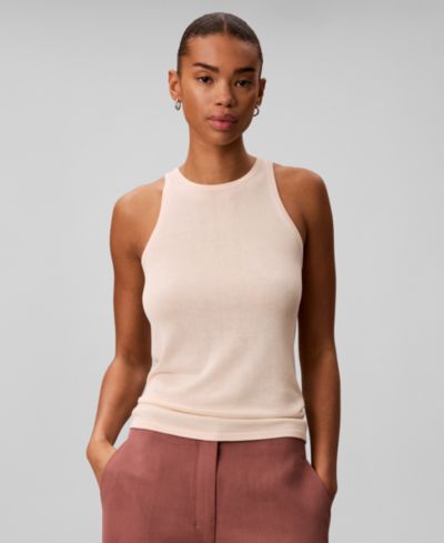 Calvin Klein Women's Viscose Sleeveless Crewneck Tank Top