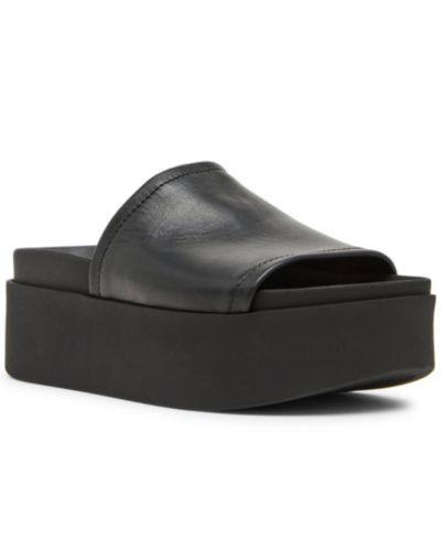 Steve Madden Women's Arwen Platform Slip-On Slide Sandals