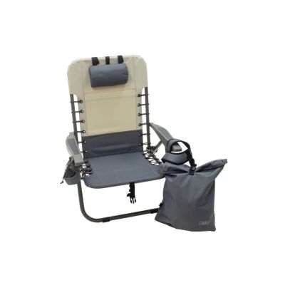 Roped Removable Backpack Chair in Slate and Putty