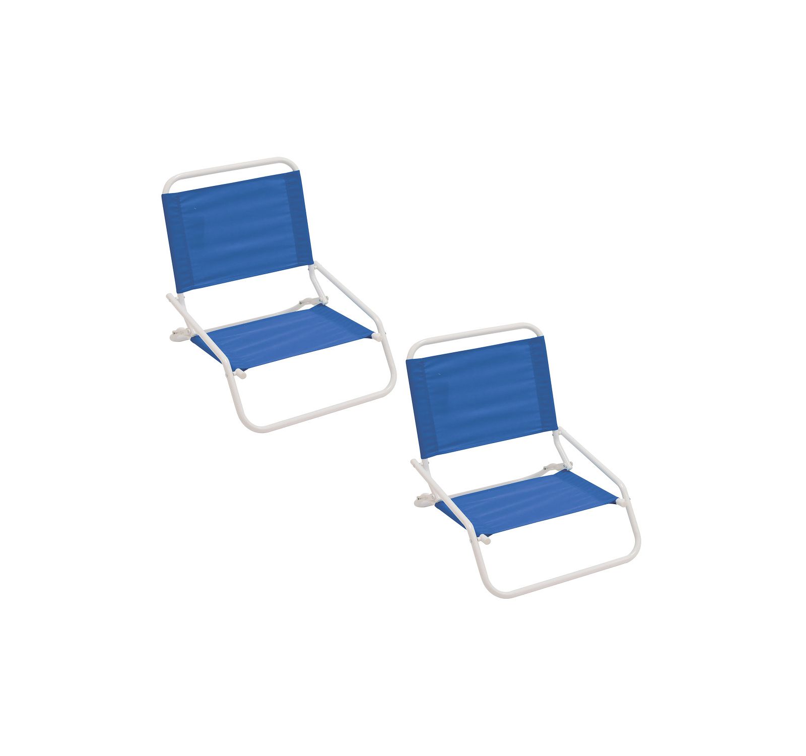Rio Beach 1 Position Steel Sand Chair 2-Pack