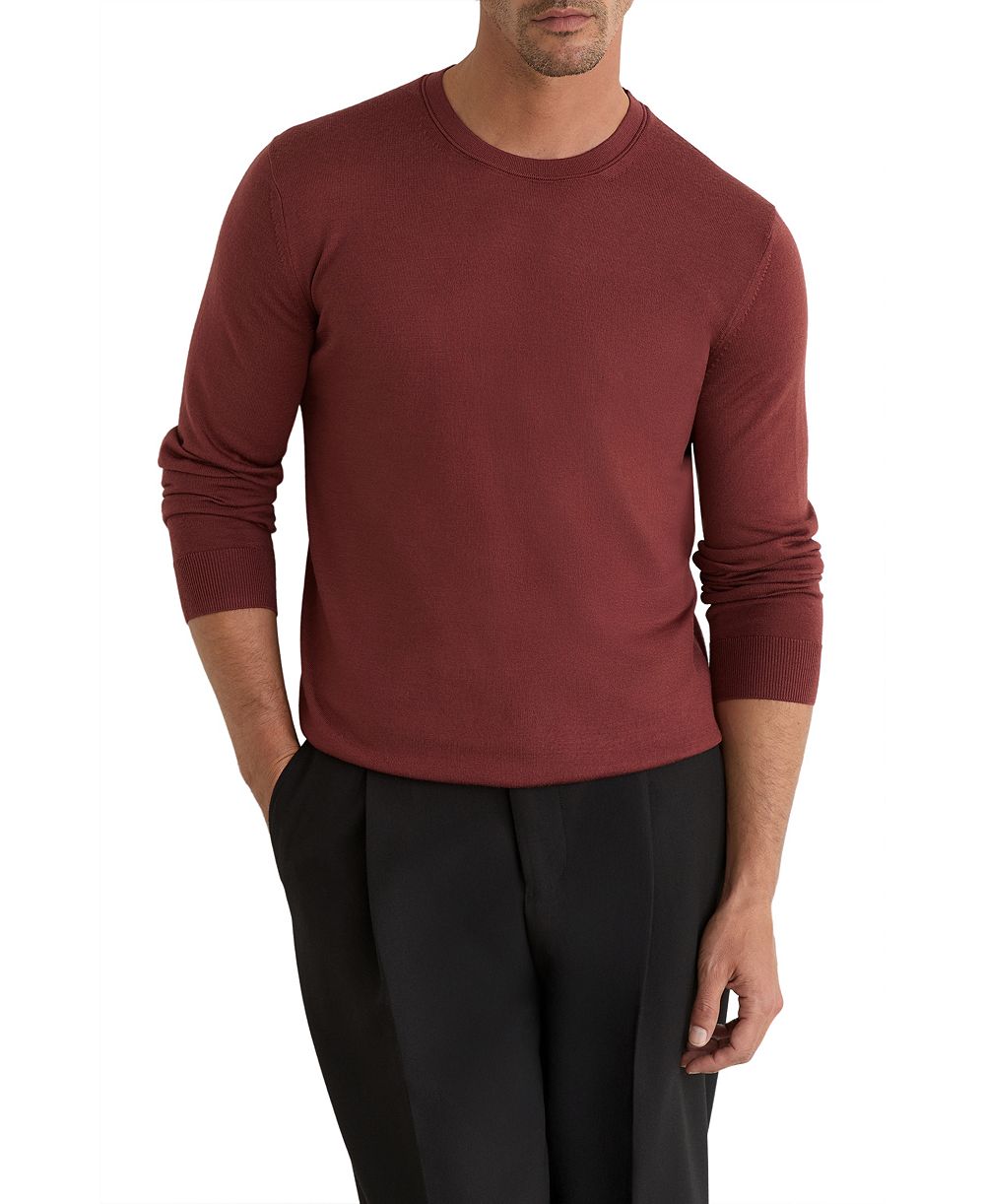 REISS Men's Wessex Crew Merino Wool Jumper