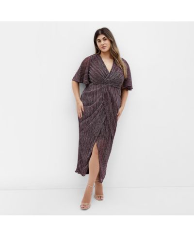 CITY CHIC Women's Lily Sparkle Maxi Dress