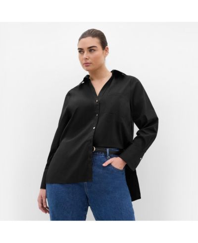 CITY CHIC Женская эластичная рубашка с длинным рукавом