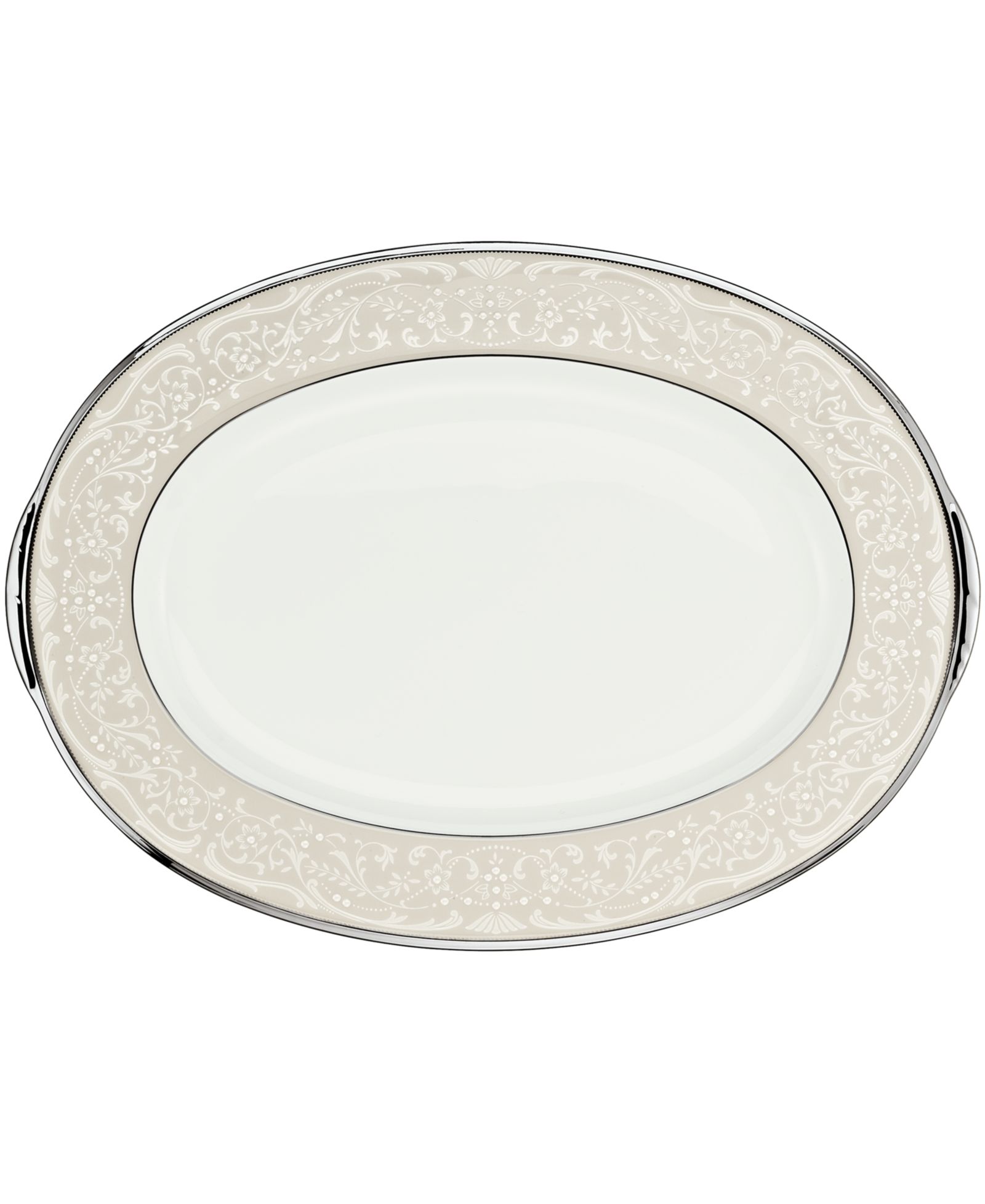 Овальное блюдо Noritake Silver Palace 14"