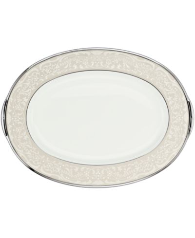 Овальное блюдо Noritake Silver Palace 14"