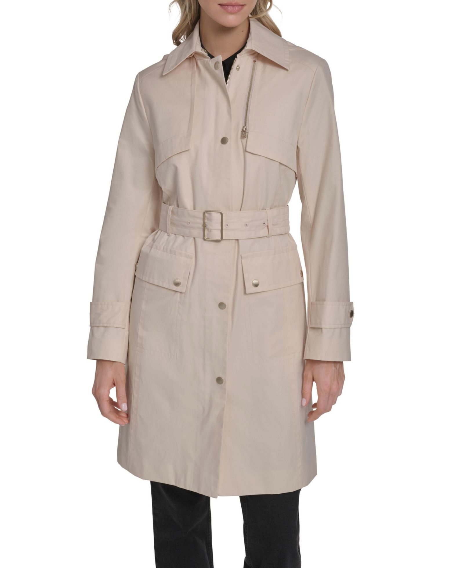 Женский хлопковый тренч Cole Haan Signature Cotton Rain