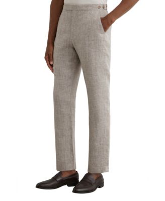 Мужские классические брюки REISS Amore Linen, приталенный крой