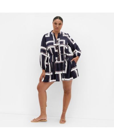 CITY CHIC Plus Size Laurie Print Mini Dress