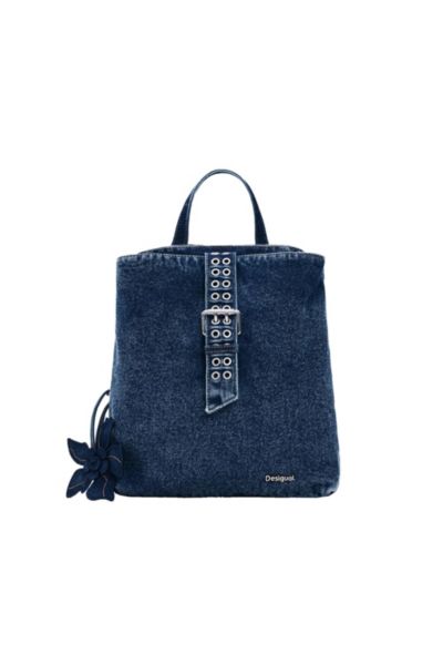 Desigual Women's Small Denim Floral Backpack
