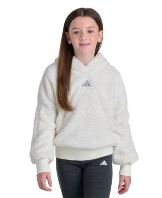 adidas Худи с опущенной линией плеча и люрексом для девочек 8-16 лет