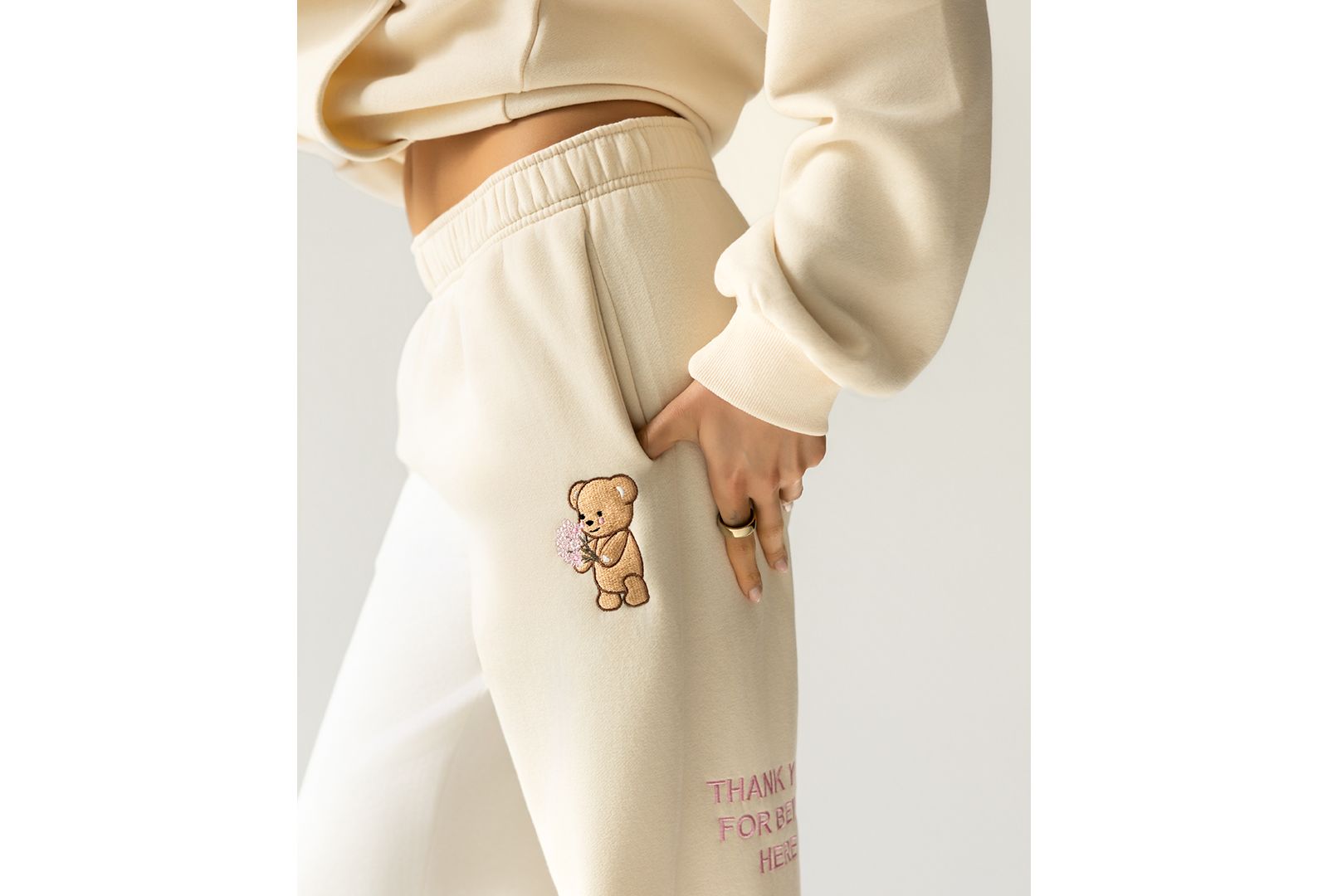 The Happy Camp3r Juniors' Thank You For Being Here Sweatpants