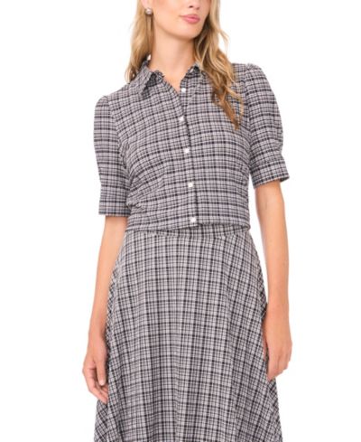 Женская рубашка Vince Camuto Puff-Shoulder Button-Down
