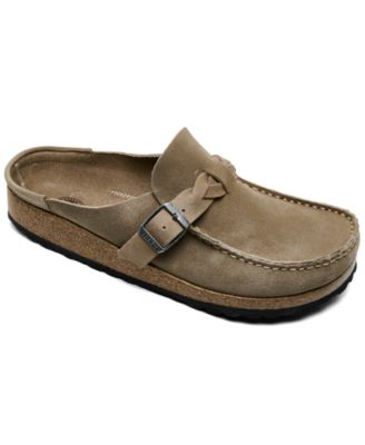 Женские замшевые кроксы Birkenstock Buckley с плетеным верхом от Finish Line