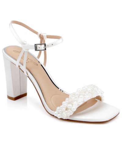 Jewel Badgley Mischka Женские вечерние сандалии Peoria с квадратным носком