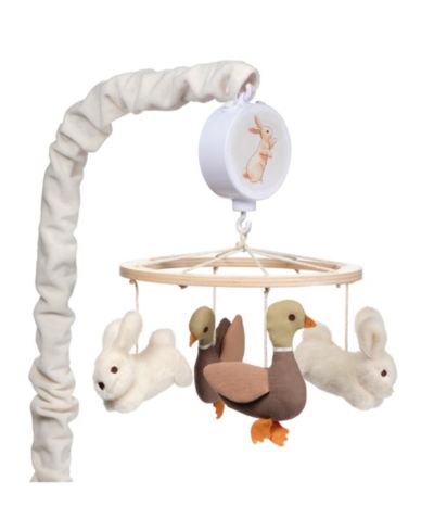 Lambs & Ivy Bunny Hop Musical Crib Mobile