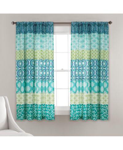 Lush Decor декоративные шторы Bohemian Stripe 52" W x 63" L