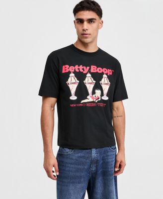 Мужская футболка Mode of One Relaxed-Fit Betty Boop Ice Cream Graphic