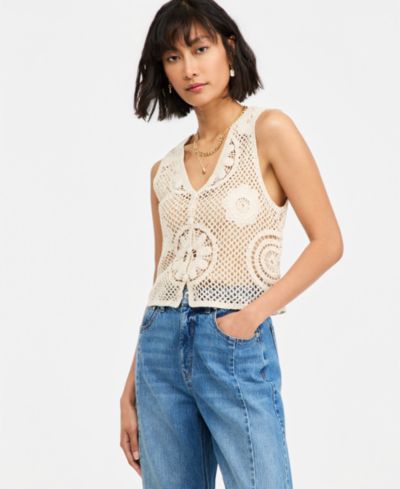 On 34th Women's Crochet Vest Top, Macy's Exclusive