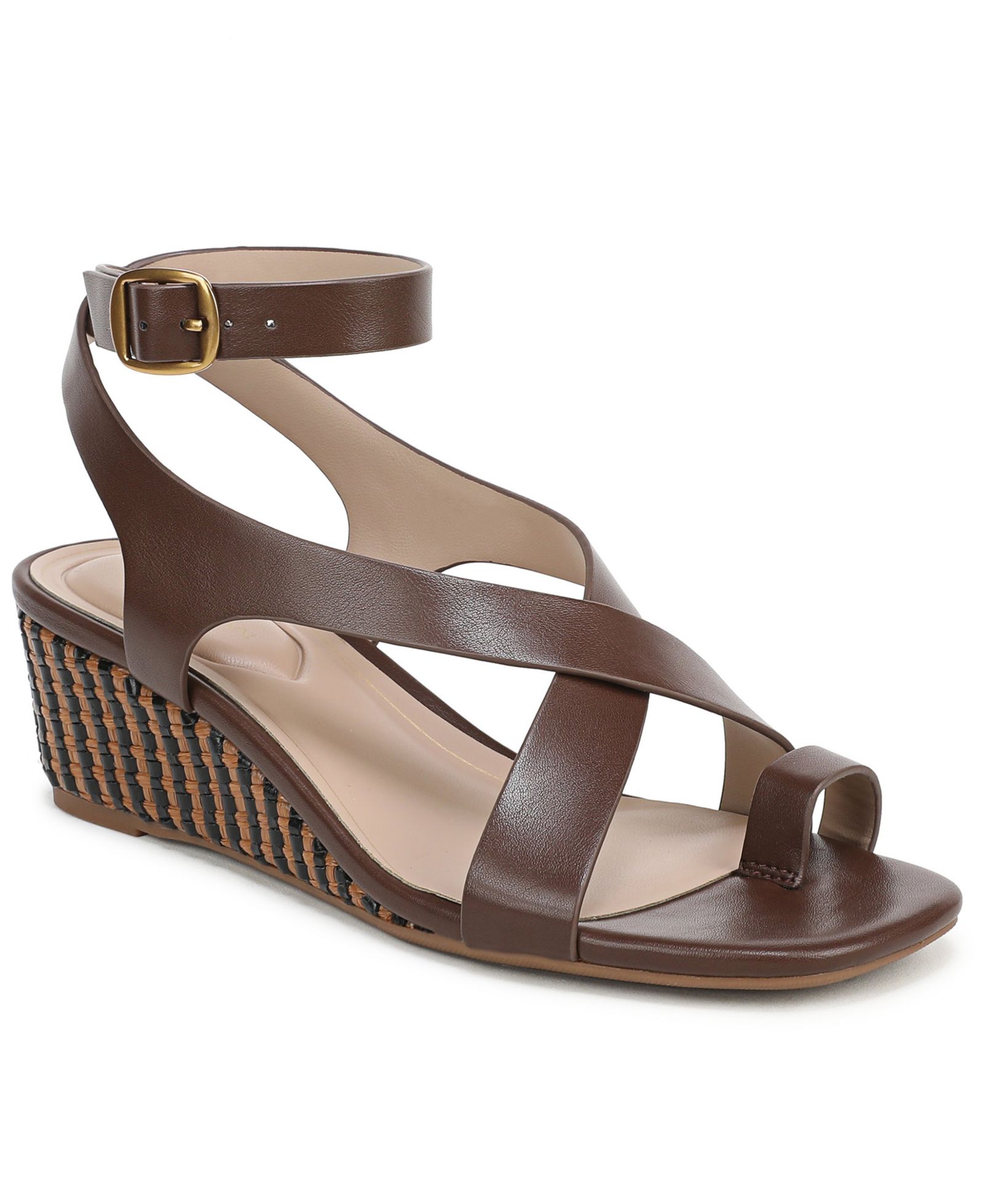Giani Bernini Женские сандалии на танкетке Sabble Toe Loop, белые