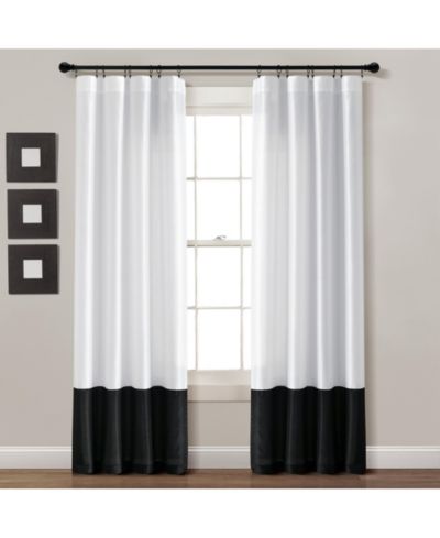 Lush Decor Milione Fiori Light Filtering Window Curtain Panels Set 42"W x 84"L