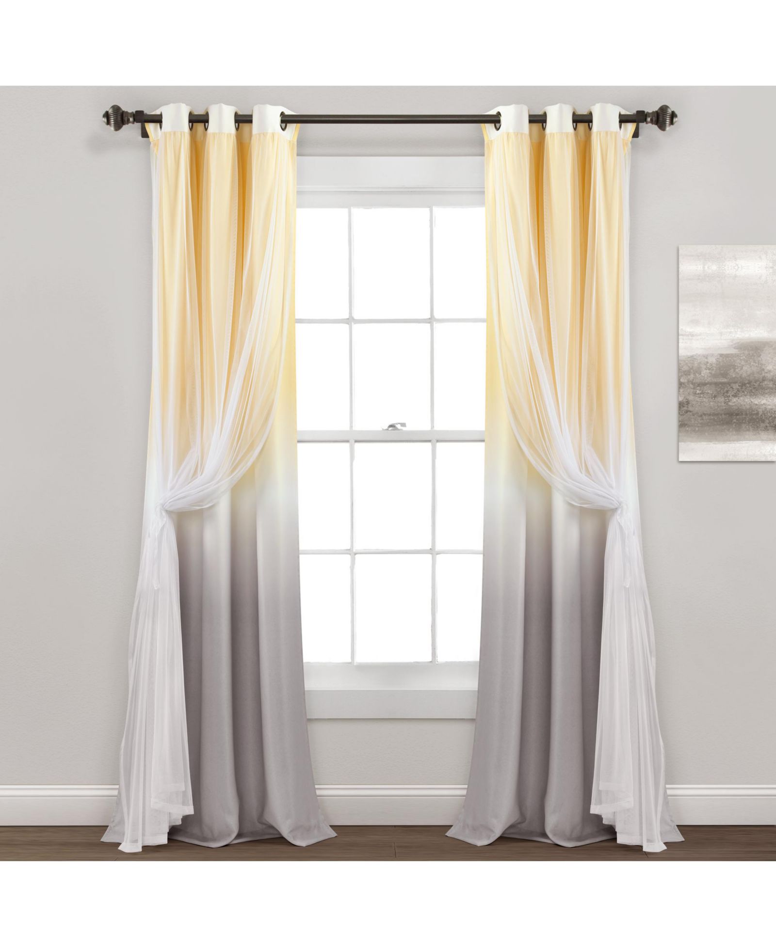 Штора Lush Decor Umbre Fiesta Grommet Room Darkening Single - Ombre