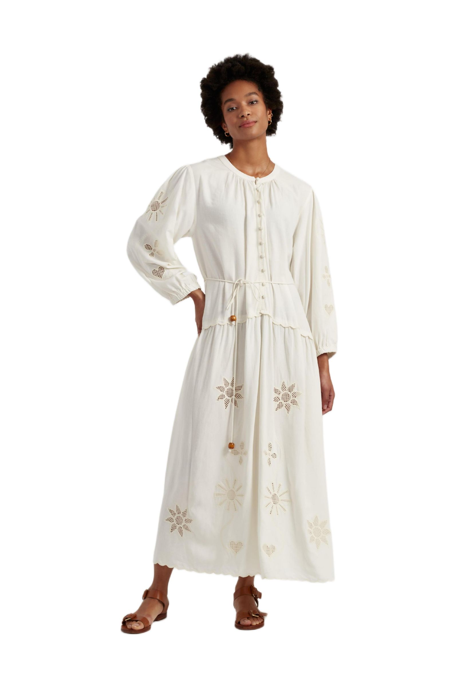 Платье Chinti & Parker Women's Sienna Linen-Blend Broderie