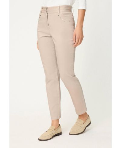 Olsen Women's Stretch Cotton Cropped Pant