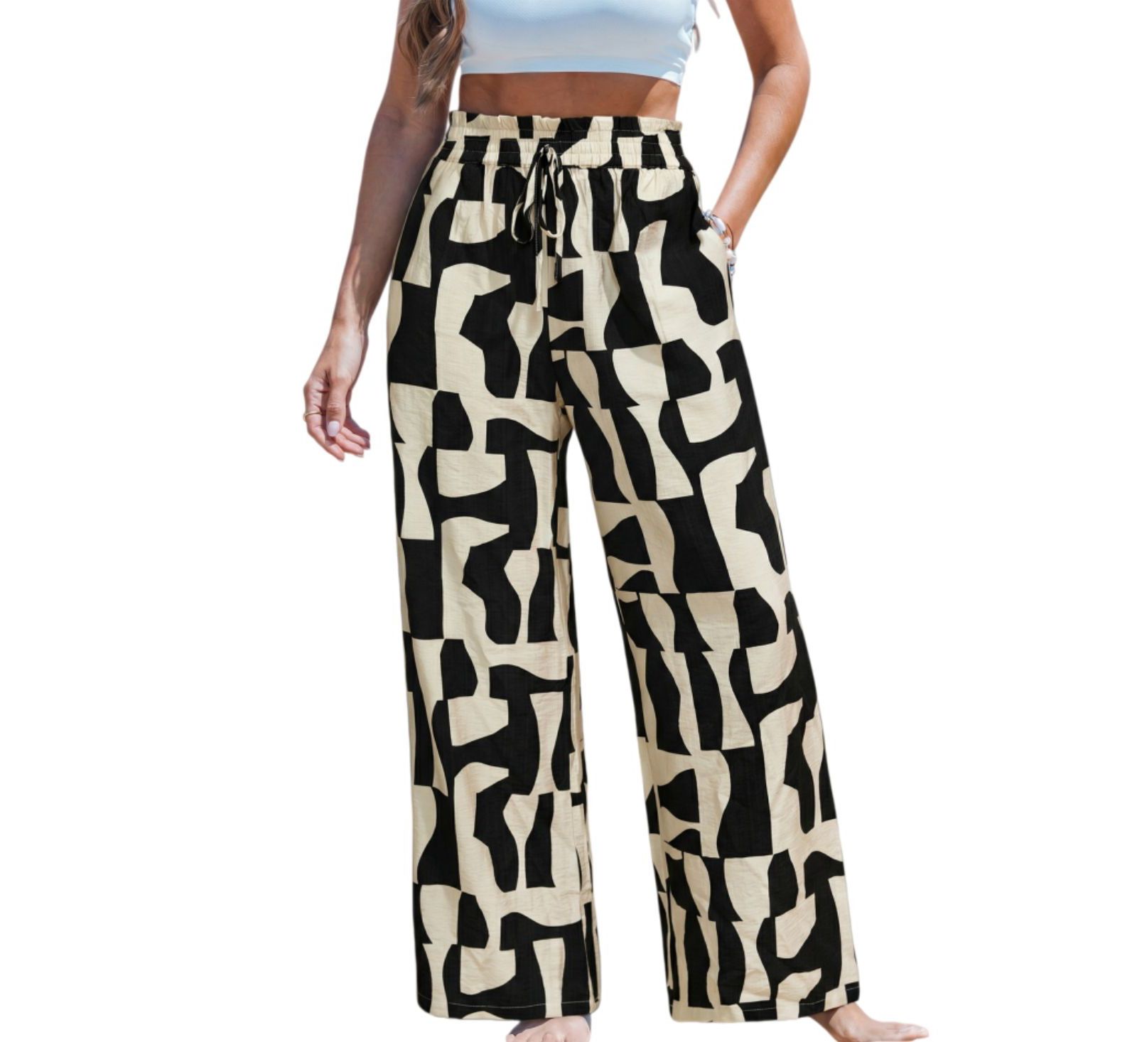 Женские брюки Cupshe Women's Creative Mood Abstract
