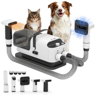 PawHut 5 in 1 Dog Grooming Vacuum and Dryer w/ Clipper for Shedding Pet Hair