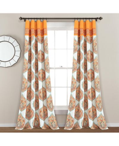 Пара светопропускающих занавесок Lush Decor Harley, 52" W x 84" L, бохо-стиль
