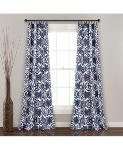 Lush Decor Marvel Light Filtering Window Curtain Panels Pair Curtains For Bedroom - Living Room Curtains
