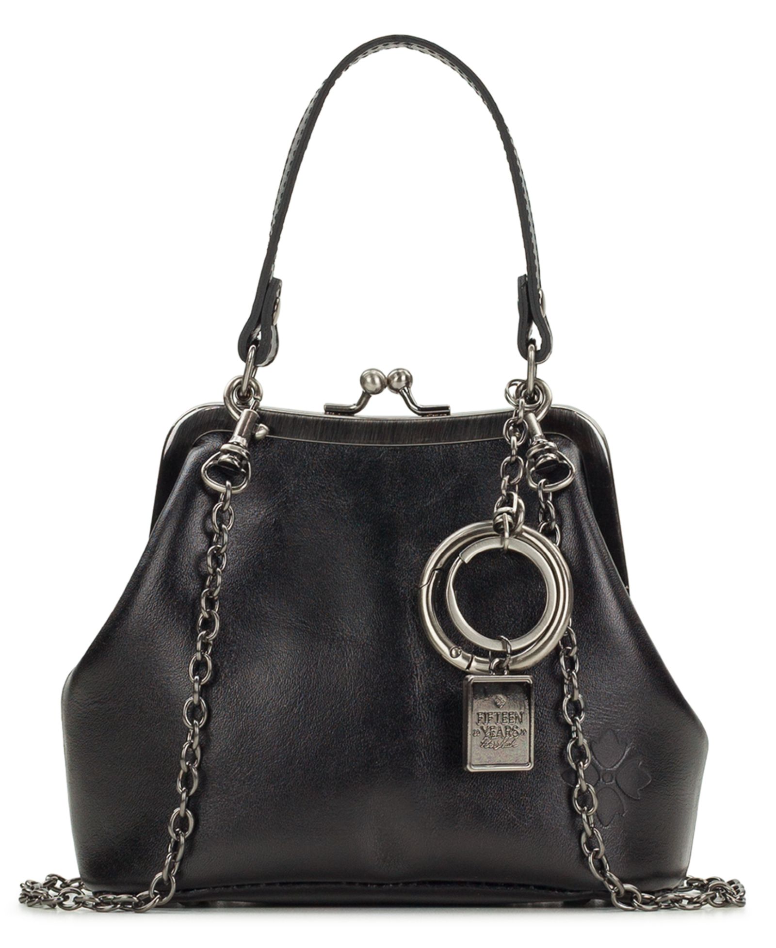 Patricia Nash Laureana Mini Leather Frame Crossbody Bag