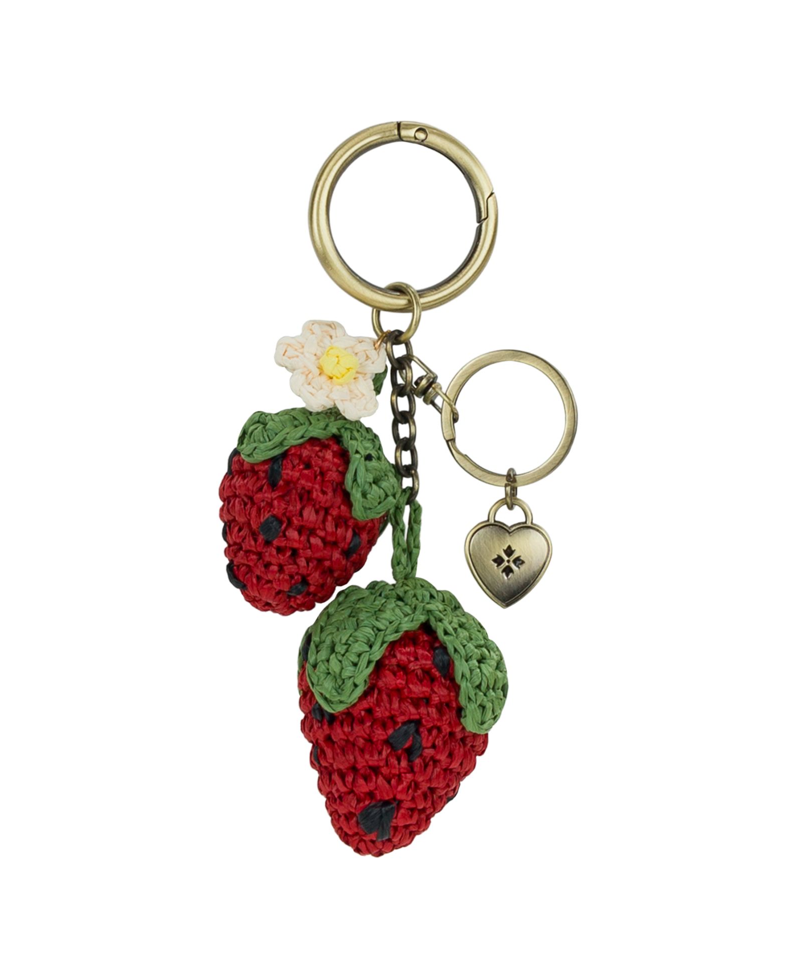 Брелок-подвеска Patricia Nash Raffia Strawberry Handbag Charm