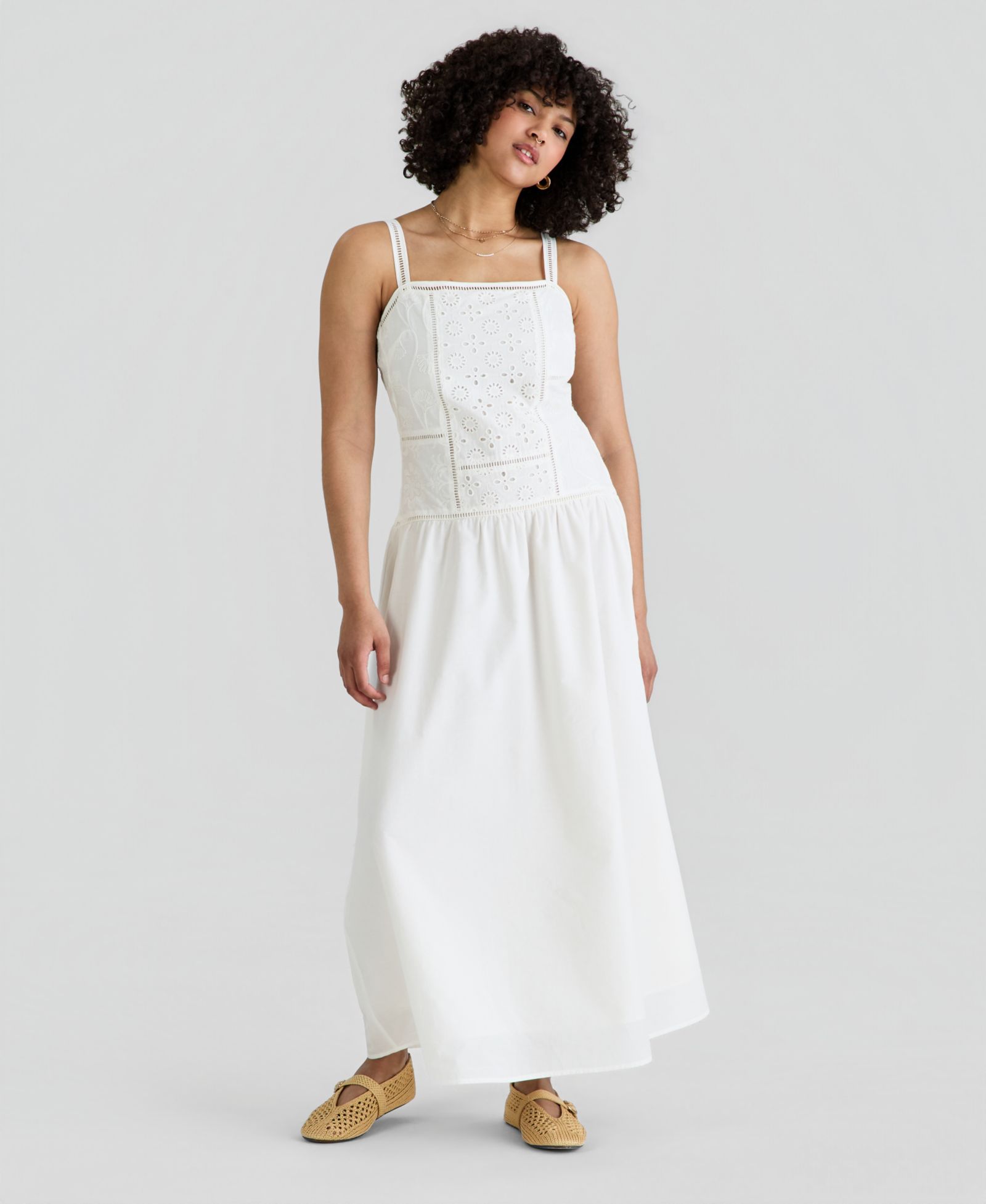 Женское платье And Now This Women's Embroidered Maxi Dress