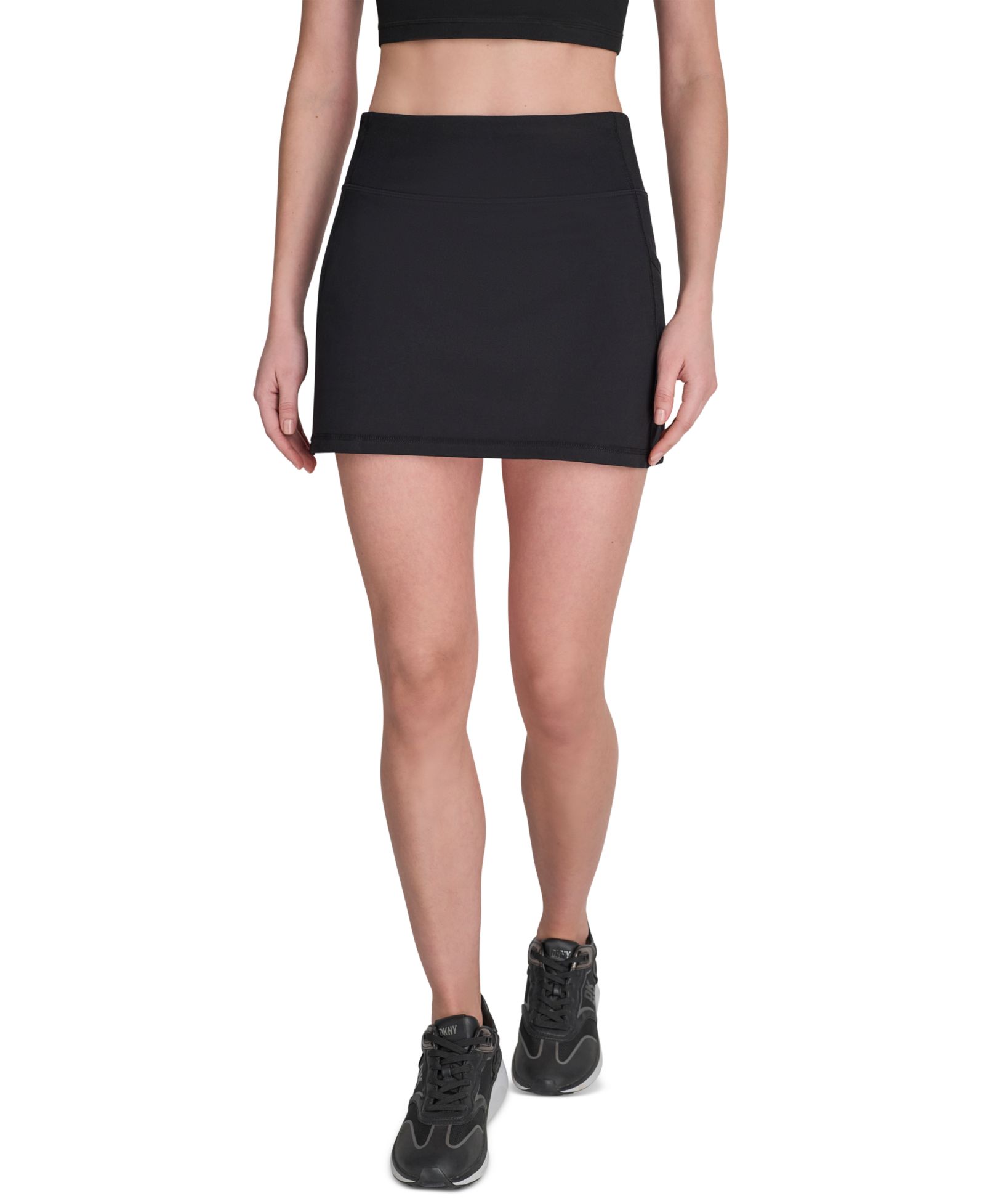 DKNY Sport Women's Balance Compression Super High-Waist Pull-On Skort