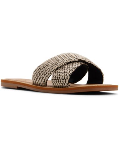 Roxy Women's Andreya Raffia Slip On Sandals