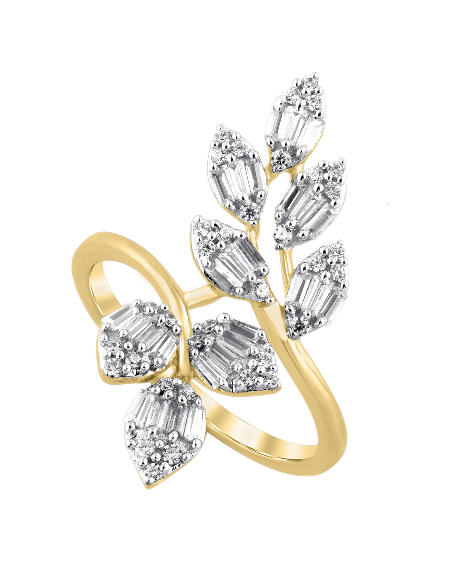 Алмазное кольцо (1/2 ct. t.w.) в 14k желтом золоте