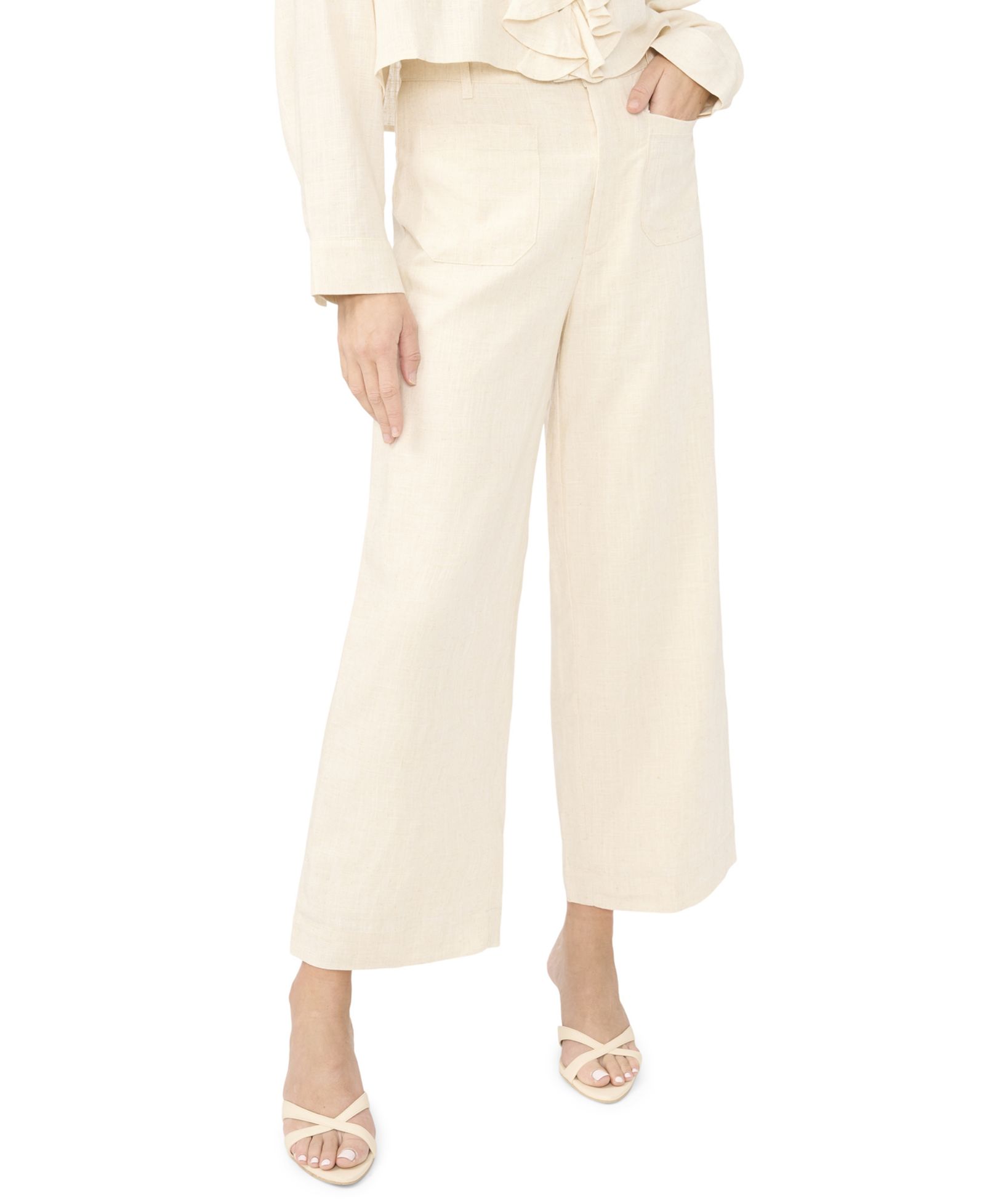 Sam & Jess Women's Wide-Leg Ankle-Length Pants