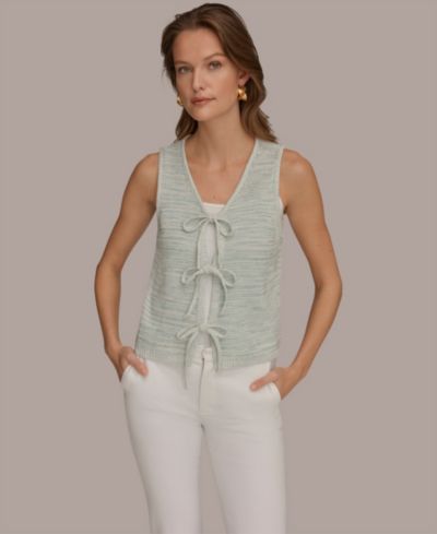 Женний кардиган Donna Karan Weekend V-Neck Tie-Front Detail