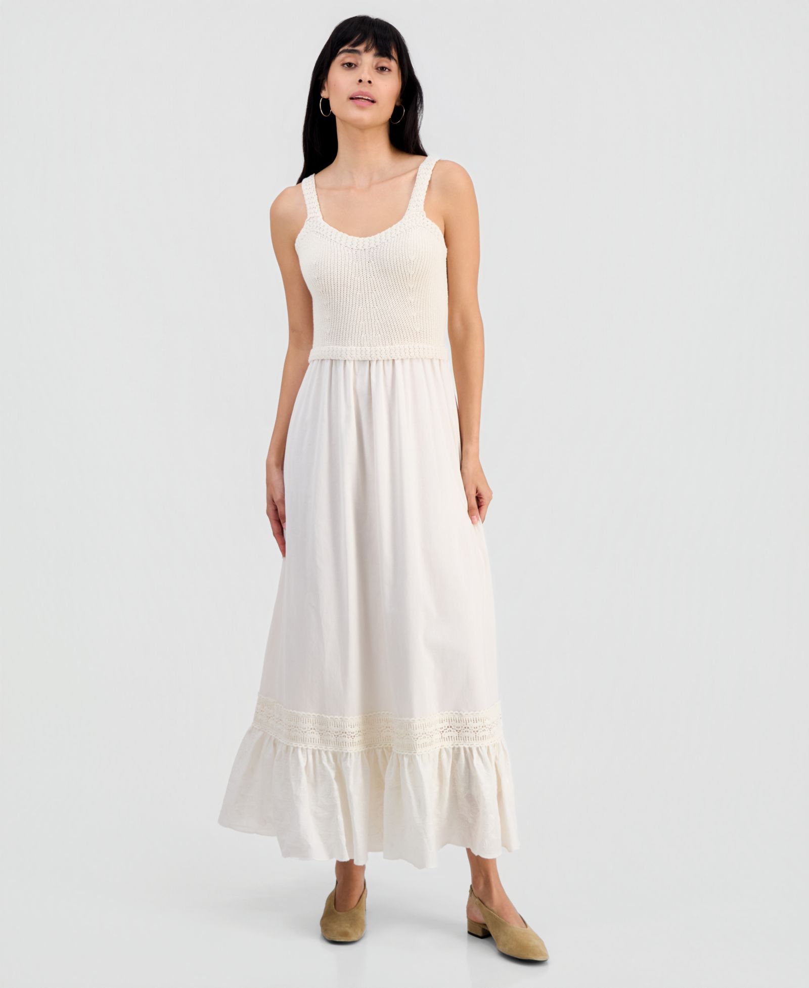 And Now This Womens' Crochet Top Maxi Dress, Macy's Exclusive