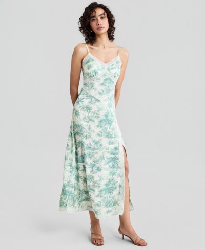 Макси-платье And Now This Women's Printed Lace-Trim