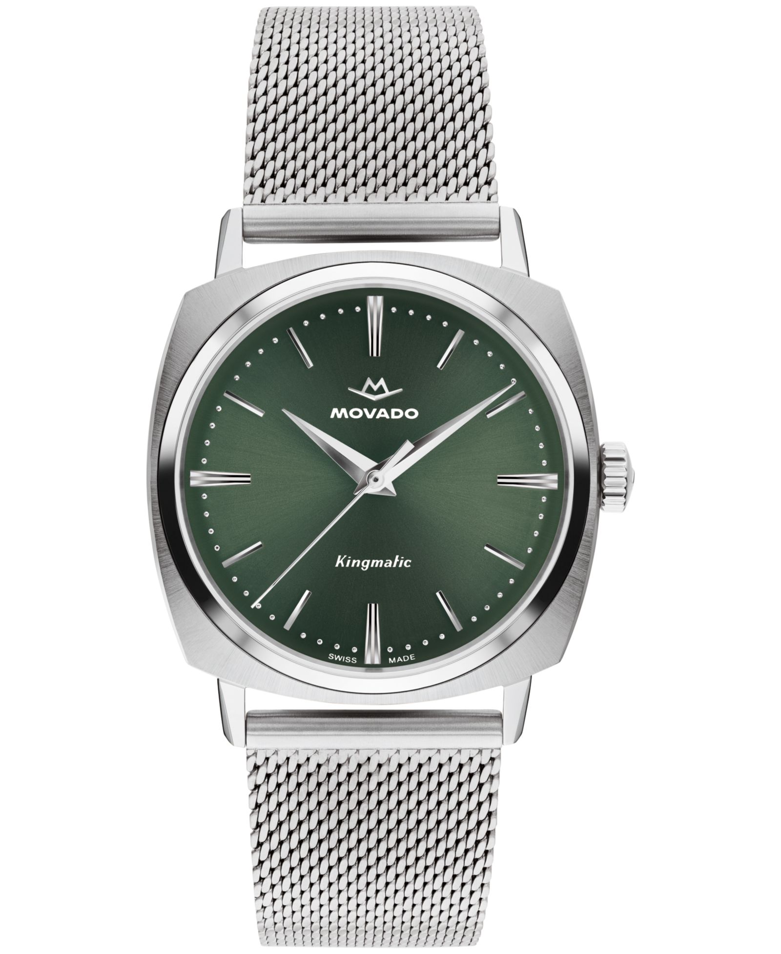 Movado Men's Kingmatic Swiss Automatic Stainless Steel Watch 35mm