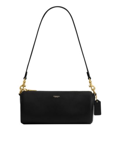 Маленькая кожаная сумка COACH Barrel Slim Shoulder Bag