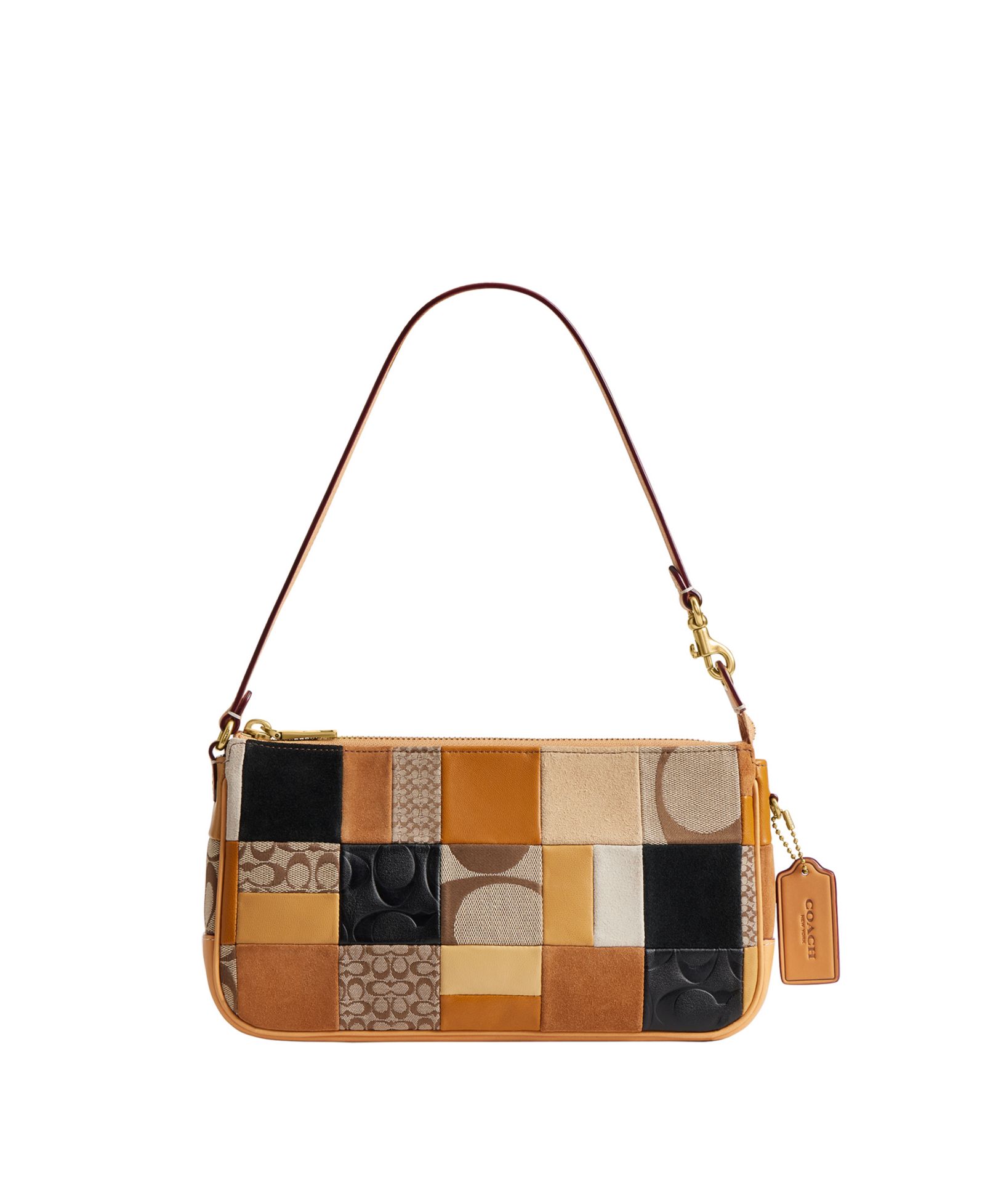 Сумка через плечо COACH Plaza Medium Patchwork Signature Jacquard Slim Shoulder Bag 25