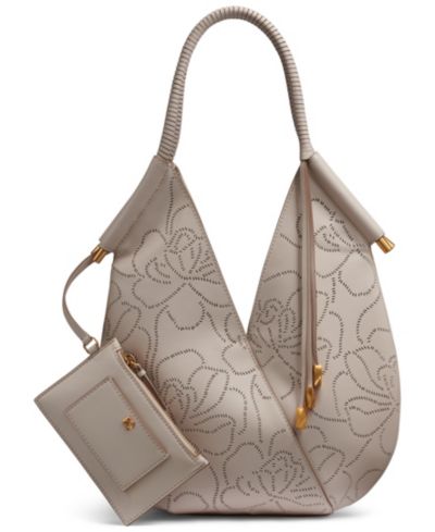 Большая сумка через плечо Donna Karan New York Baldwin Floral Perforated